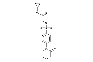 N-cyclopropyl-2-[[4-(2-ketopiperidino)phenyl]sulfonylamino]acetamide