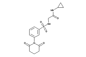 N-cyclopropyl-2-[(3-glutarimidophenyl)sulfonylamino]acetamide