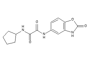 N-cyclopentyl-N'-(2-keto-3H-1,3-benzoxazol-5-yl)oxamide