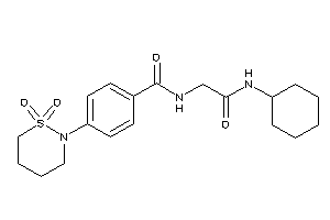 N-[2-(cyclohexylamino)-2-keto-ethyl]-4-(1,1-diketothiazinan-2-yl)benzamide