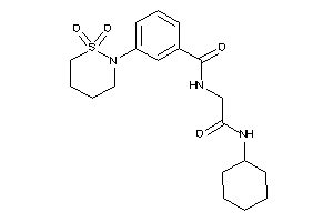 N-[2-(cyclohexylamino)-2-keto-ethyl]-3-(1,1-diketothiazinan-2-yl)benzamide