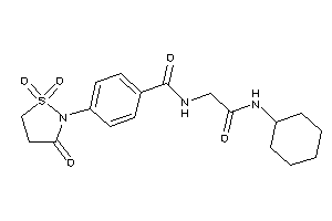 N-[2-(cyclohexylamino)-2-keto-ethyl]-4-(1,1,3-triketo-1,2-thiazolidin-2-yl)benzamide