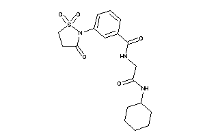 N-[2-(cyclohexylamino)-2-keto-ethyl]-3-(1,1,3-triketo-1,2-thiazolidin-2-yl)benzamide