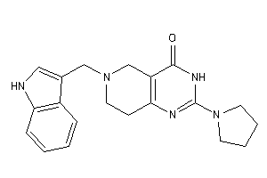 6-(1H-indol-3-ylmethyl)-2-pyrrolidino-3,5,7,8-tetrahydropyrido[4,3-d]pyrimidin-4-one