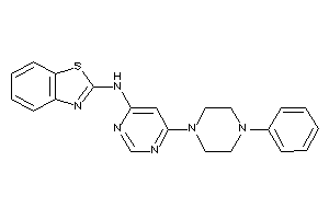 1,3-benzothiazol-2-yl-[6-(4-phenylpiperazino)pyrimidin-4-yl]amine