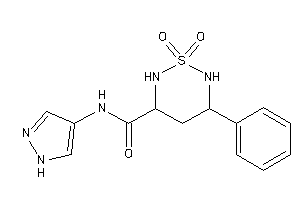 1,1-diketo-5-phenyl-N-(1H-pyrazol-4-yl)-1,2,6-thiadiazinane-3-carboxamide