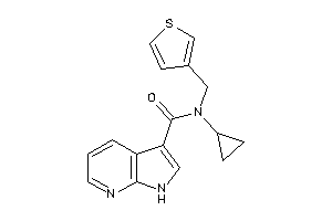 Image of N-cyclopropyl-N-(3-thenyl)-1H-pyrrolo[2,3-b]pyridine-3-carboxamide