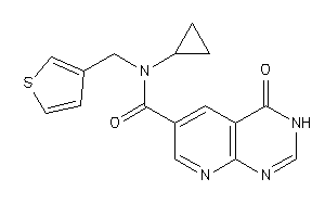 Image of N-cyclopropyl-4-keto-N-(3-thenyl)-3H-pyrido[2,3-d]pyrimidine-6-carboxamide