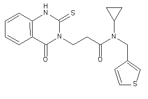 N-cyclopropyl-3-(4-keto-2-thioxo-1H-quinazolin-3-yl)-N-(3-thenyl)propionamide