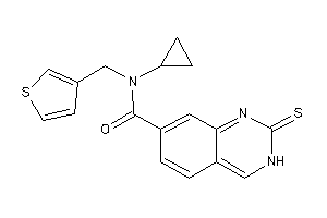 N-cyclopropyl-N-(3-thenyl)-2-thioxo-3H-quinazoline-7-carboxamide