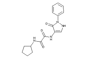 N-cyclopentyl-N'-(5-keto-1-phenyl-3-pyrazolin-4-yl)oxamide