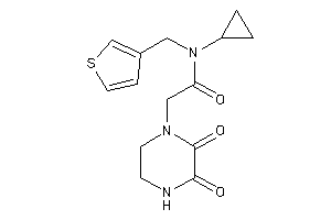 N-cyclopropyl-2-(2,3-diketopiperazino)-N-(3-thenyl)acetamide