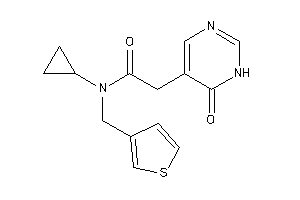 N-cyclopropyl-2-(6-keto-1H-pyrimidin-5-yl)-N-(3-thenyl)acetamide