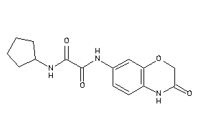 N'-cyclopentyl-N-(3-keto-4H-1,4-benzoxazin-7-yl)oxamide