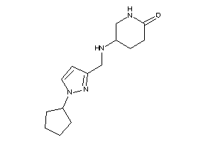 5-[(1-cyclopentylpyrazol-3-yl)methylamino]-2-piperidone