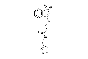 3-[(1,1-diketo-1,2-benzothiazol-3-yl)amino]-N-(3-furfuryl)propionamide