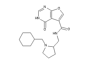 N-[[1-(cyclohexylmethyl)pyrrolidin-2-yl]methyl]-4-keto-3H-furo[2,3-d]pyrimidine-5-carboxamide