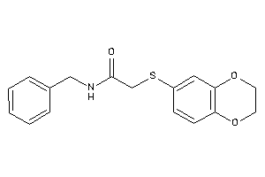 N-benzyl-2-(2,3-dihydro-1,4-benzodioxin-6-ylthio)acetamide