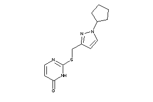 2-[(1-cyclopentylpyrazol-3-yl)methylthio]-1H-pyrimidin-6-one