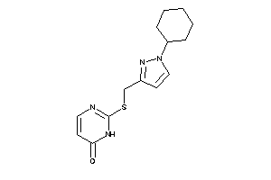 2-[(1-cyclohexylpyrazol-3-yl)methylthio]-1H-pyrimidin-6-one