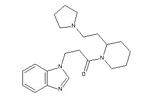 3-(benzimidazol-1-yl)-1-[2-(2-pyrrolidinoethyl)piperidino]propan-1-one