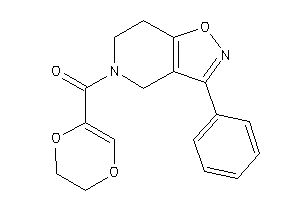Image of 2,3-dihydro-1,4-dioxin-5-yl-(3-phenyl-6,7-dihydro-4H-isoxazolo[4,5-c]pyridin-5-yl)methanone