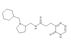 N-[[1-(cyclohexylmethyl)pyrrolidin-2-yl]methyl]-3-(5-keto-4H-1,2,4-triazin-6-yl)propionamide