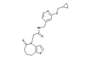 N-[[2-(cyclopropylmethoxy)-4-pyridyl]methyl]-2-(5-keto-7,8-dihydro-6H-thieno[3,2-b]azepin-4-yl)acetamide