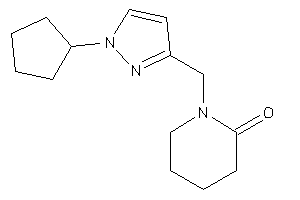 1-[(1-cyclopentylpyrazol-3-yl)methyl]-2-piperidone