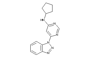 [6-(benzotriazol-1-yl)pyrimidin-4-yl]-cyclopentyl-amine