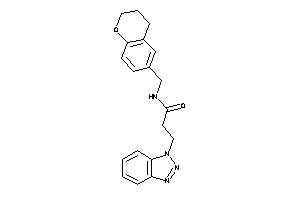 3-(benzotriazol-1-yl)-N-(chroman-6-ylmethyl)propionamide