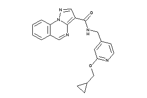 N-[[2-(cyclopropylmethoxy)-4-pyridyl]methyl]pyrazolo[1,5-a]quinazoline-3-carboxamide