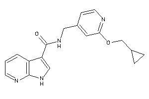 N-[[2-(cyclopropylmethoxy)-4-pyridyl]methyl]-1H-pyrrolo[2,3-b]pyridine-3-carboxamide