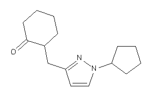 Image of 2-[(1-cyclopentylpyrazol-3-yl)methyl]cyclohexanone