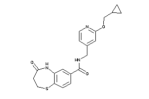 N-[[2-(cyclopropylmethoxy)-4-pyridyl]methyl]-4-keto-3,5-dihydro-2H-1,5-benzothiazepine-7-carboxamide