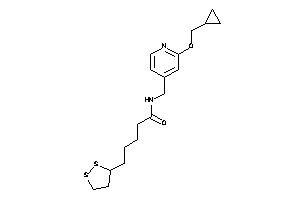 N-[[2-(cyclopropylmethoxy)-4-pyridyl]methyl]-5-(dithiolan-3-yl)valeramide