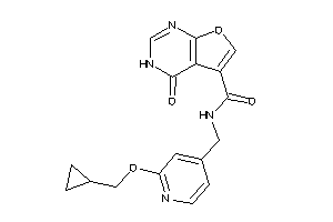 N-[[2-(cyclopropylmethoxy)-4-pyridyl]methyl]-4-keto-3H-furo[2,3-d]pyrimidine-5-carboxamide