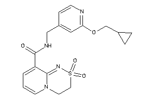 N-[[2-(cyclopropylmethoxy)-4-pyridyl]methyl]-2,2-diketo-3,4-dihydropyrido[2,1-c][1,2,4]thiadiazine-9-carboxamide