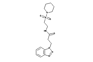 3-(benzotriazol-1-yl)-N-(2-piperidinosulfonylethyl)propionamide