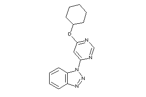 1-[6-(cyclohexoxy)pyrimidin-4-yl]benzotriazole