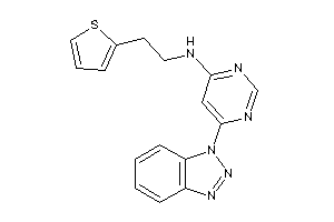 Image of [6-(benzotriazol-1-yl)pyrimidin-4-yl]-[2-(2-thienyl)ethyl]amine