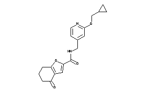 N-[[2-(cyclopropylmethoxy)-4-pyridyl]methyl]-4-keto-6,7-dihydro-5H-benzofuran-2-carboxamide