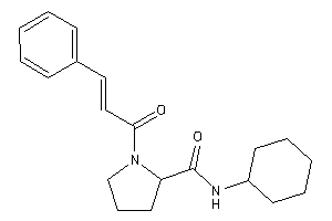 1-cinnamoyl-N-cyclohexyl-pyrrolidine-2-carboxamide