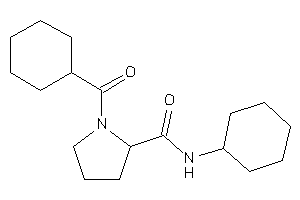 Image of 1-(cyclohexanecarbonyl)-N-cyclohexyl-pyrrolidine-2-carboxamide