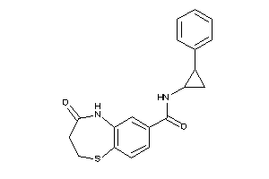 4-keto-N-(2-phenylcyclopropyl)-3,5-dihydro-2H-1,5-benzothiazepine-7-carboxamide