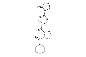 1-[4-[2-(piperidine-1-carbonyl)pyrrolidine-1-carbonyl]phenyl]-2-pyrrolidone