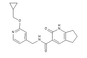 N-[[2-(cyclopropylmethoxy)-4-pyridyl]methyl]-2-keto-1,5,6,7-tetrahydro-1-pyrindine-3-carboxamide