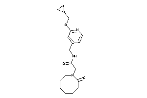 N-[[2-(cyclopropylmethoxy)-4-pyridyl]methyl]-2-(2-ketoazocan-1-yl)acetamide