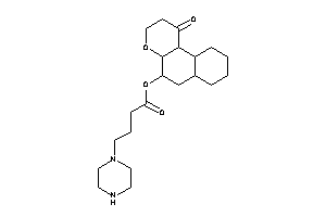 4-piperazinobutyric Acid (1-keto-2,3,4a,5,6,6a,7,8,9,10,10a,10b-dodecahydrobenzo[f]chromen-5-yl) Ester