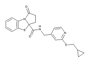 N-[[2-(cyclopropylmethoxy)-4-pyridyl]methyl]-1-keto-2,3-dihydropyrrolo[2,1-b][1,3]benzothiazole-3a-carboxamide